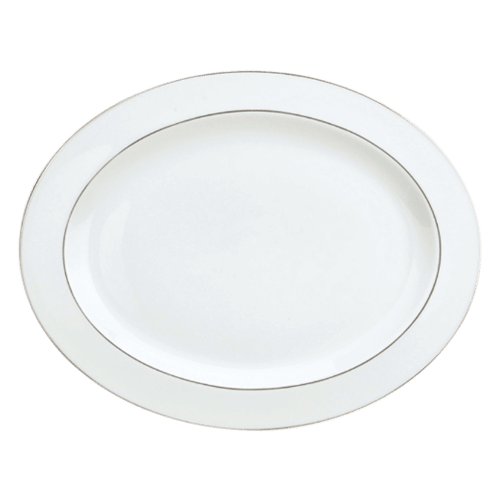 christofle Porcelain Oval Platter Albi