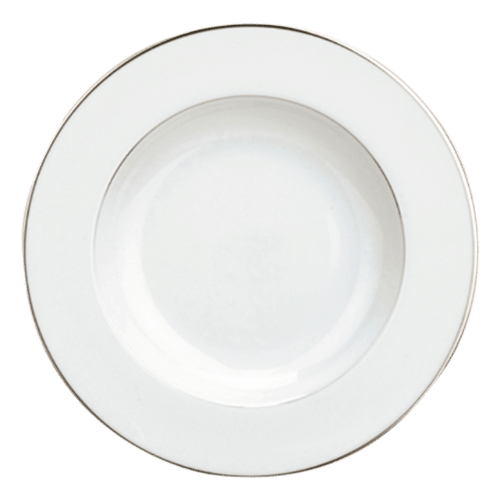 christofle Porcelain Rimmed Soup Plate Albi