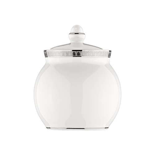 christofle Porcelain Sugar Pot Malmaison