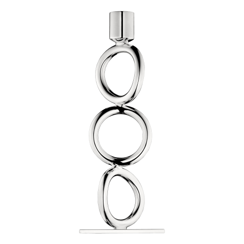 christofle Silver-Plated 3-Ring Candelabra Vertigo