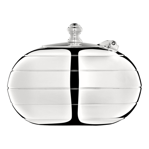 christofle Silver-Plated Ashtray with Lid Boule