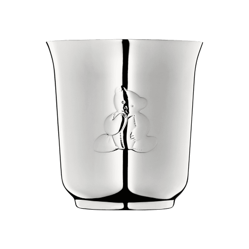 christofle Silver-Plated Baby Cup Charlie Bear