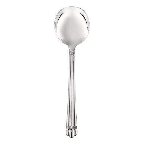 christofle Silver-Plated Cream Soup Spoon Aria