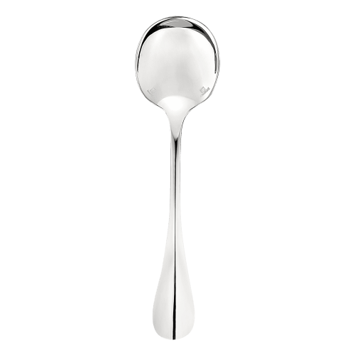 christofle Silver-Plated Cream Soup Spoon Fidelio