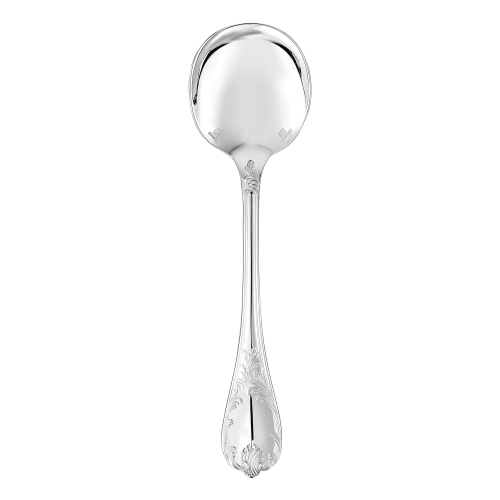 christofle Silver-Plated Cream Soup Spoon Marly