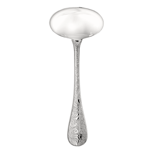 christofle Silver-Plated Gravy Ladle Jardin d'Eden