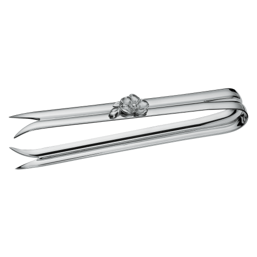 christofle Silver-Plated Ice Tongs Anemone