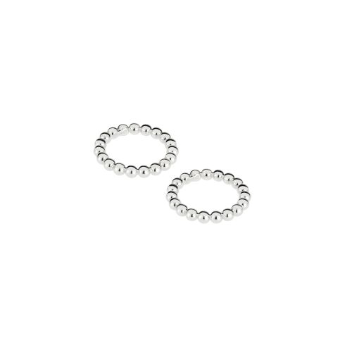 christofle Silver-Plated Napkin Ring Set Perles