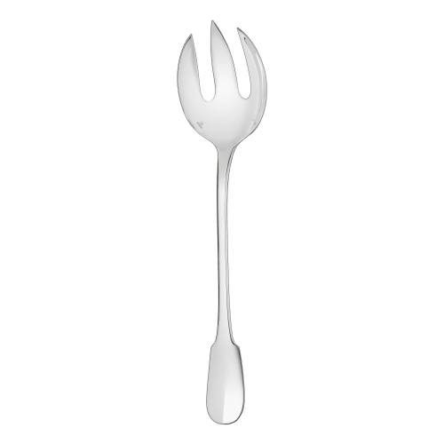christofle Silver-Plated Salad Serving Fork Cluny