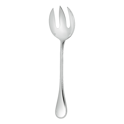 christofle Silver-Plated Salad Serving Fork Perles
