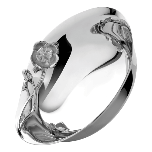 christofle Silver-Plated Serving Bowl Anemone