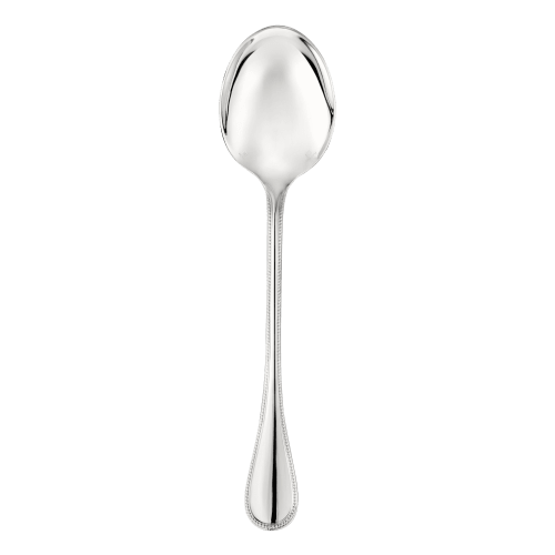 christofle Silver-Plated Serving Spoon Perles