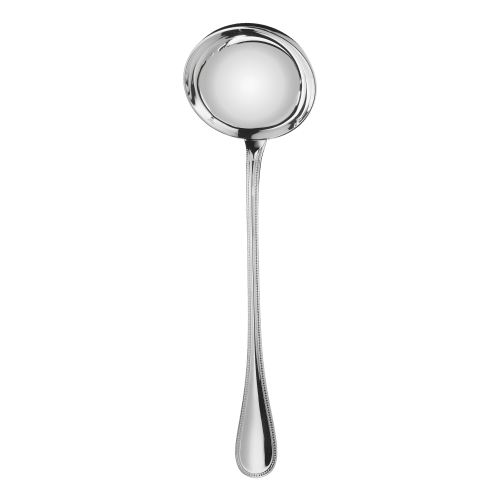 christofle Silver-Plated Soup Ladle Perles