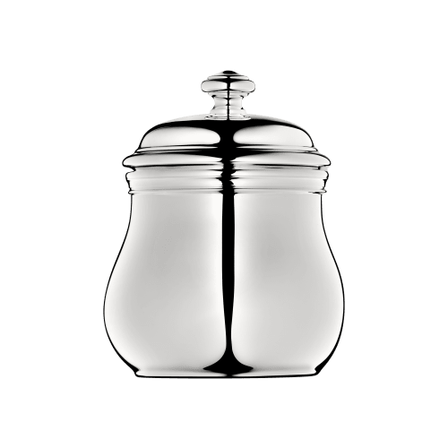 christofle Silver-Plated Sugar Bowl with Lid Albi