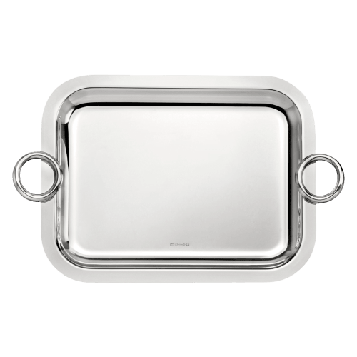 christofle Silver-Plated Tray 10 x 8 in Vertigo