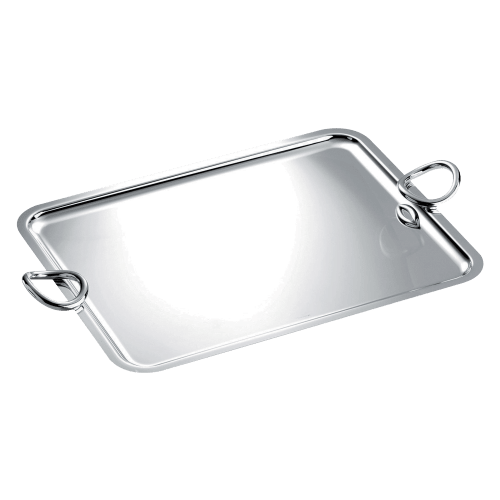 christofle Silver-Plated Tray 21 x 16.5 in Vertigo