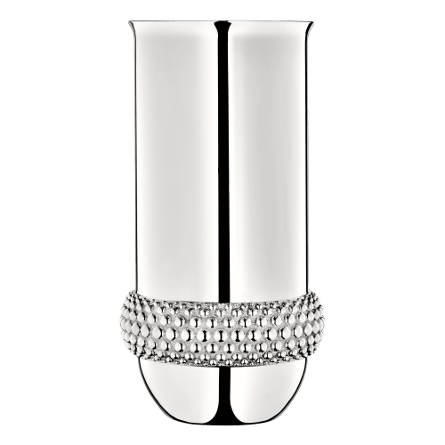 christofle Silver-Plated Vase Perles