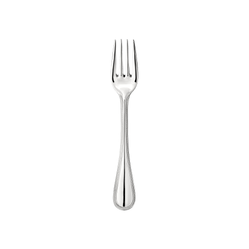 christofle Stainless Steel Salad Fork Steel Perles