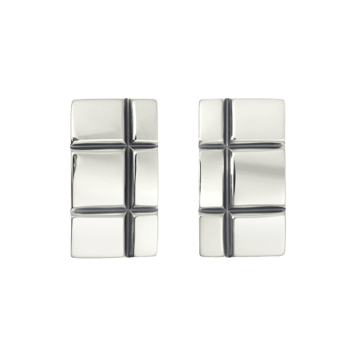 christofle Sterling Silver Cufflinks Graphik