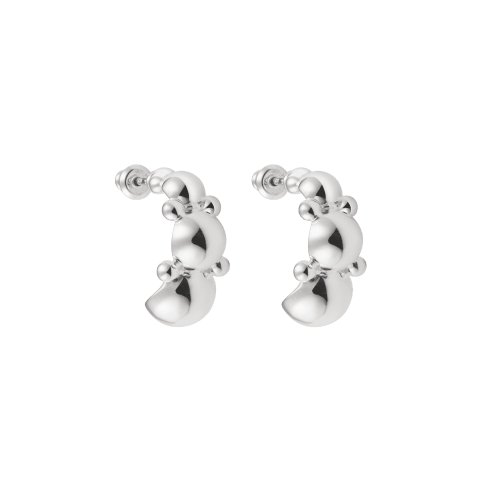 christofle Sterling Silver Earrings Perles