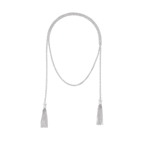 christofle Sterling Silver Necklace Chain Pompon