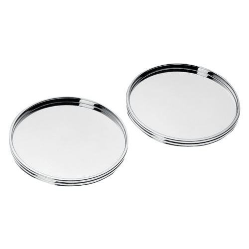 christofle Two Silver-Plated Coasters K+T