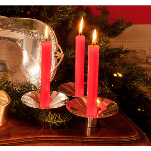 christofle Vintage Silvered Votive Facette