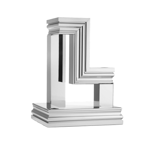 christofle Chrome Aluminium 3-light Candelabra Perspectives