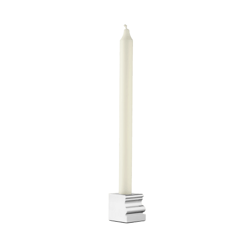 christofle Chrome Aluminium Small Candle Holder Perspectives