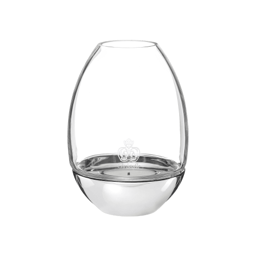 christofle Clear Hurricane in Glass and Stainless Steel Mood