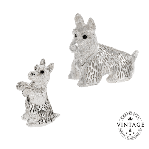 christofle Compose your Vintage Silvered Dog Set Lumière d'Argent