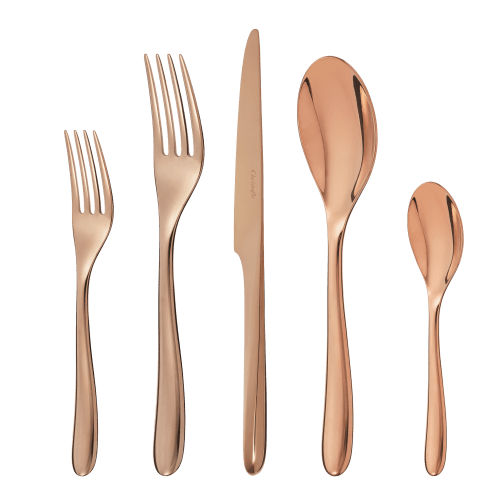 christofle Copper Stainless Steel 5-Piece Place Setting L'Âme de Christofle