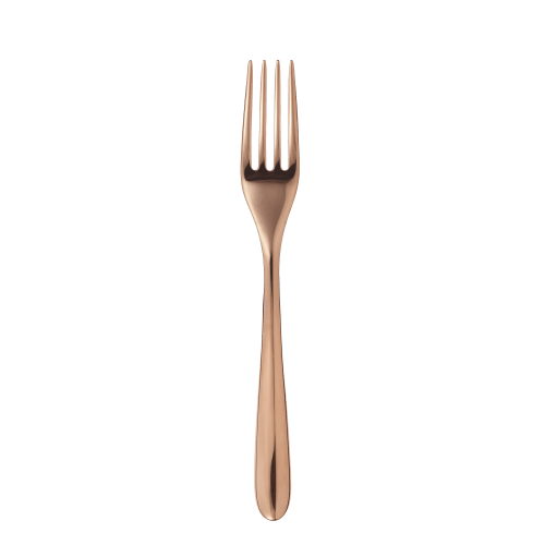 christofle Copper Stainless Steel Table Fork L'Âme de Christofle