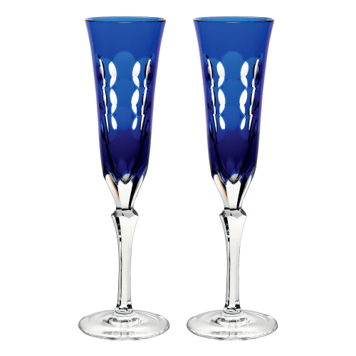 christofle Crystal Champagne Flutes - Set of 2 Kawali