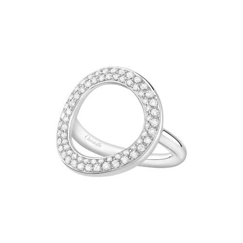 christofle Diamond & White Gold Ring Idole de Christofle