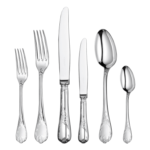 christofle Flatware set for 12 people (110 pieces) with chest Marly