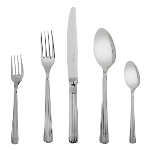 christofle Flatware set for 12 people (110 pieces) with chest Osiris