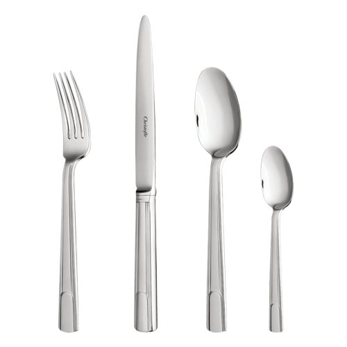 christofle Flatware set for 12 people (48 pieces) Hudson Stainless steel Hudson
