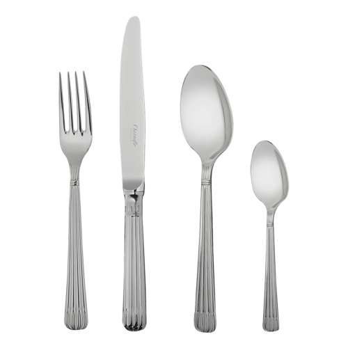 christofle Flatware set for 12 people (48 pieces) Osiris Stainless Steel Osiris