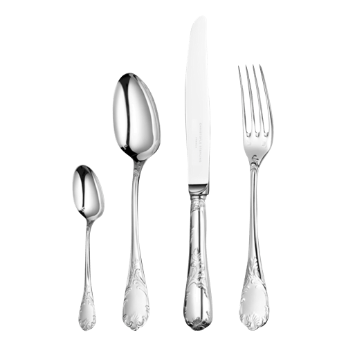 christofle Flatware set for 6 people (24 pieces) Marly Sterling silver Marly