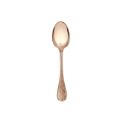 christofle Gilded Rose Gold Dessert Spoon Jardin d'Eden
