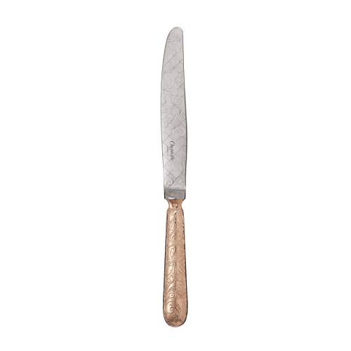 christofle Gilded Rose Gold Dinner Knife Jardin d'Eden