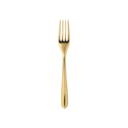 christofle Gold Stainless Steel Dessert Fork L'Âme de Christofle
