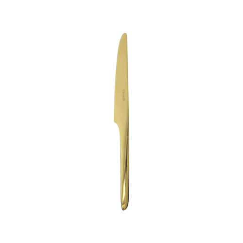 christofle Gold Stainless Steel Dessert Knife L'Âme de Christofle