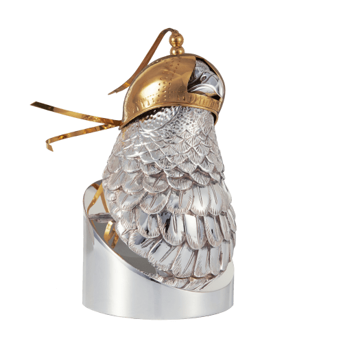 christofle Hawk's head Silver plated with hood - Haute Orfèvrerie Faucon