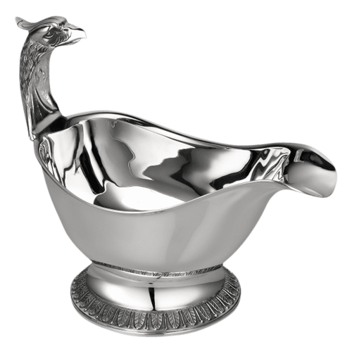 christofle Large Silver-Plated Gravy Boat Malmaison
