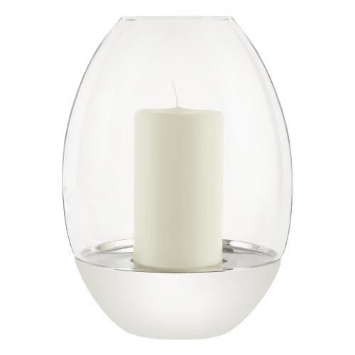 christofle Large size Hurricane in stainless steel and crystal Mood