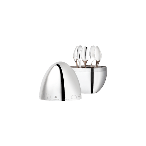 christofle LONDON - Silver-Plated 6-Piece Espresso Spoon Set Mood Skyline