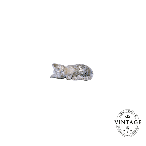 christofle Lying Kitten Silverware - Vintage Lumière d'Argent