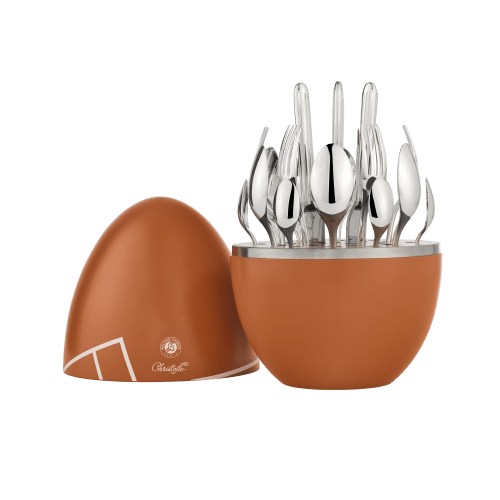 christofle MOOD - Silver-Plated 24-Piece Flatware Set MOOD ROLAND-GARROS